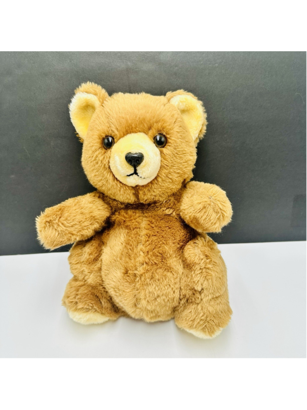 Daekor Pot Belly Bear Plush 12 Inch Vintage 1970s Stuffed Animal Brown No Tag
